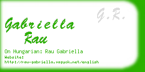 gabriella rau business card